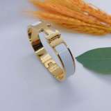 (HIGH)Women 12mm Classic Star Same H Letter Bracelet Electroplated Rose Gold Enamel Couple Bracelet