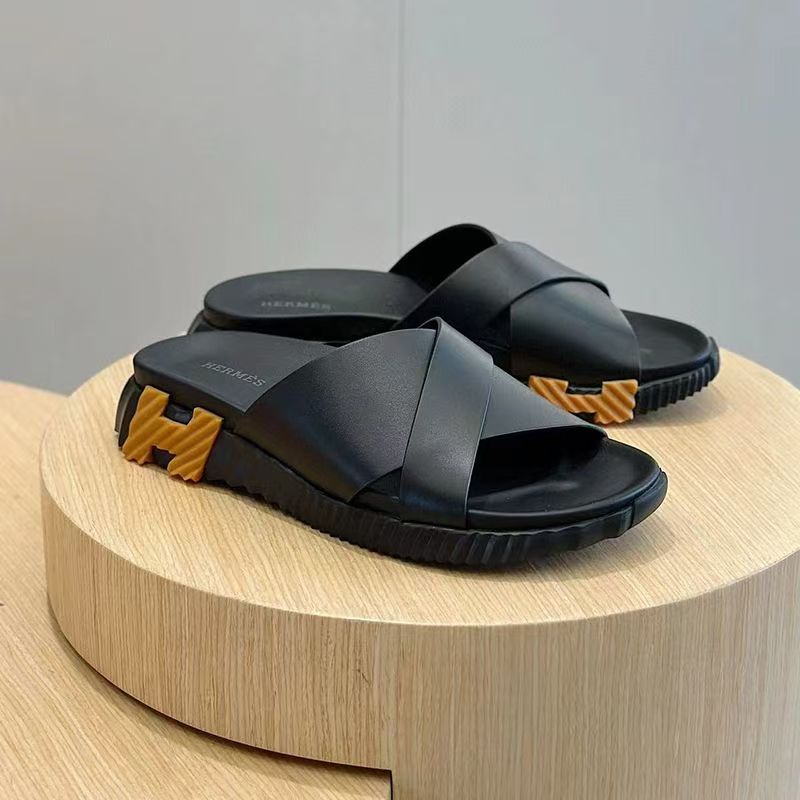 Summer men's and women's slide casual sports beach shoes slippers, cool slippers, high-end flatbed slippers