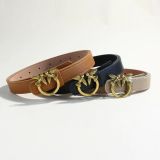 Belt Women's Belt Button PU Belt Fashion Decoration(wide 2.3cm)