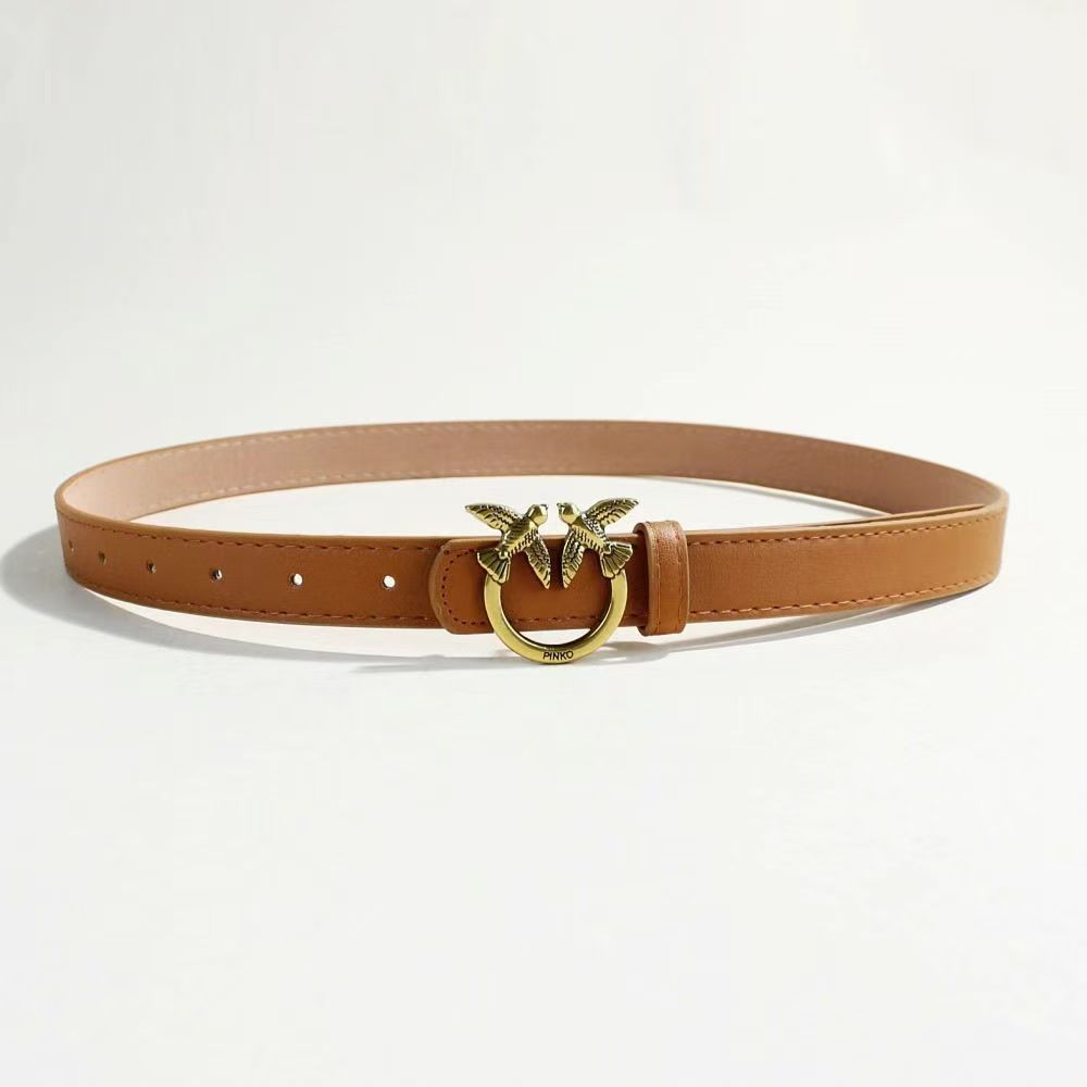 Belt Women's Belt Button PU Belt Fashion Decoration(wide 2.3cm)