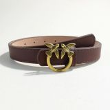 Belt Women's Belt Button PU Belt Fashion Decoration(wide 2.3cm)