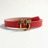 Belt Women's Belt Button PU Belt Fashion Decoration(wide 2.3cm)