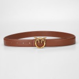 Belt Women's Belt Button PU Belt Fashion Decoration(wide 3cm)