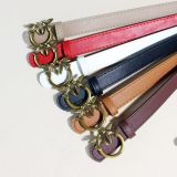 Belt Women's Belt Button PU Belt Fashion Decoration(wide 2.3cm)