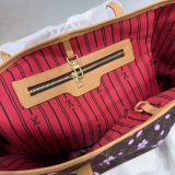 2Pcs Set Fashion Flower Neverfull French One-shoulder Women's Bag Sacoche Hand Bag