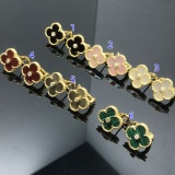 New arrivals with drill mica clover earrings(NO BOX)