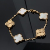 New Laser White Fritillaria Five Flower Bracelet