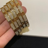 Fashionable F-letter full diamond bracelet