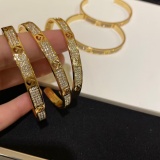 Fashionable F-letter full diamond bracelet