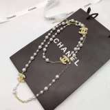 New pearl necklace with long hair chain 120cm
