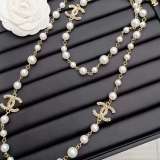 New pearl necklace with long hair chain 120cm