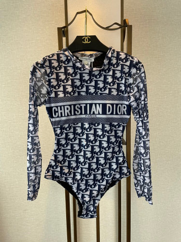 Summer New Luxury Brand Long-sleeved Swimsuit Ladies Swimwear Alphabet Swimwear