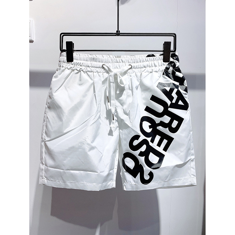 Men's casual swimming shorts, 2-in-1 beach quick drying shorts, summer new street sports plus size shorts