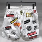 Men's casual swimming shorts, 2-in-1 beach quick drying shorts, summer new street sports plus size shorts