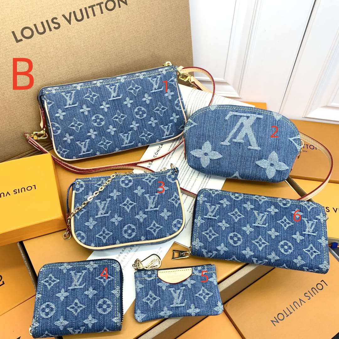 New jacquard denim classic wallet