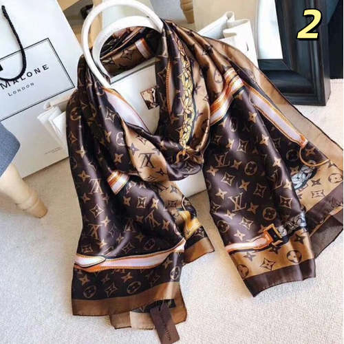 Discounted scarves for spring and summer, made of silk and satin, measuring 90 * 180cm in size