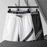Men's casual swimming shorts, 2-in-1 beach quick drying shorts, summer new street sports plus size shorts