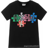 Summer new versatile T-shirt with simple and slim fit letter print(KIDS)