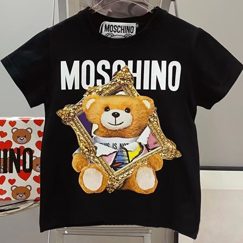 Summer new versatile T-shirt with simple and slim fit letter print(KIDS)