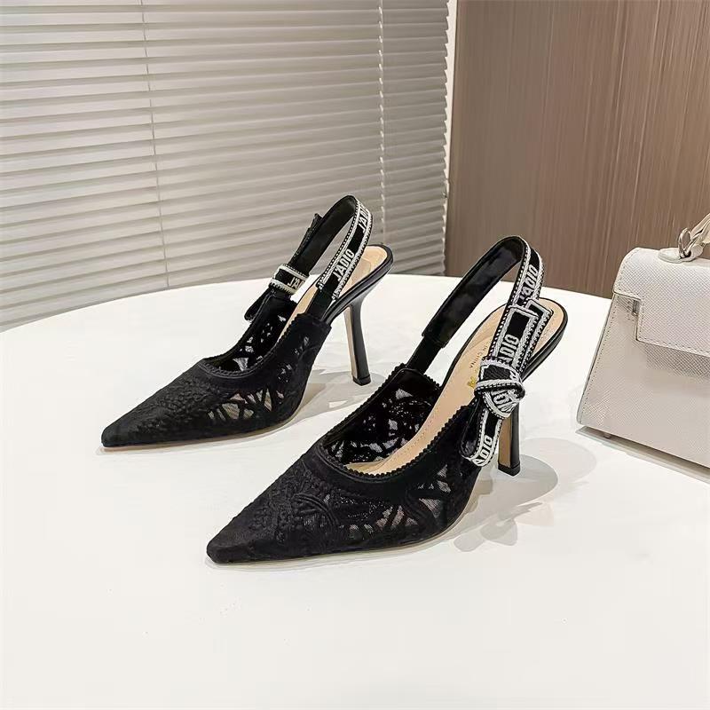 Newly arrived sandals, high heels, lace manufacturing