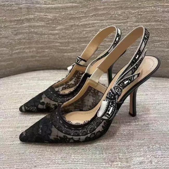 Newly arrived sandals, high heels, lace butterfly shoes