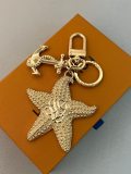 Fashionable starfish keychain