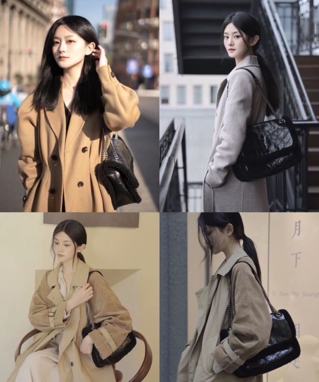 Ladies' fashion handbag single shoulder bag