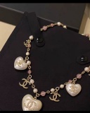 Women's Fashion Zircon White Copper Necklace