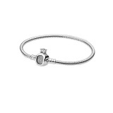 （high）1pcs European Style Buckle Charm 925 Silver Snake Chain Bracelet & Bangle Chain Charm