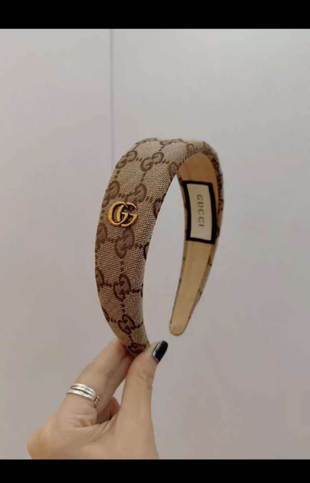 Fashion Headband Suede Headband Double G Pattern Hair Ornament
