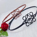 Leather hollow pattern belt