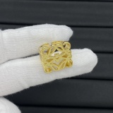 Women's Ring Fashion Letter Brass Material Ring