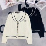 Winter college style slim   long sleeved knitted sweater