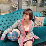 Winter college style slim   long sleeved knitted sweater