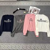 Winter college style slim fitting  long sleeved knitted sweater