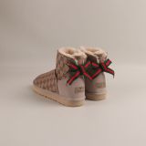 Winter New Retro Style Thick Bottom Fashion Simple Warm Snow Boots Women's Shoes Size 35-44(NO BOX)