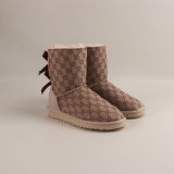 Winter New Retro Style Thick Bottom Fashion Simple Warm Snow Boots Women's Shoes Size 35-44(NO BOX)