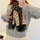 Autumn And Winter New Scarf Gift Style Double-sided Letter Cashmere All-match Warm Shawl