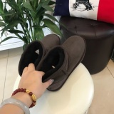 Winter new retro style thick soled fashion simple warm snow boots  kids women's shoes(no box)