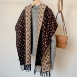 Autumn And Winter New Scarf Gift Style Double-sided Letter Cashmere All-match Warm Shawl