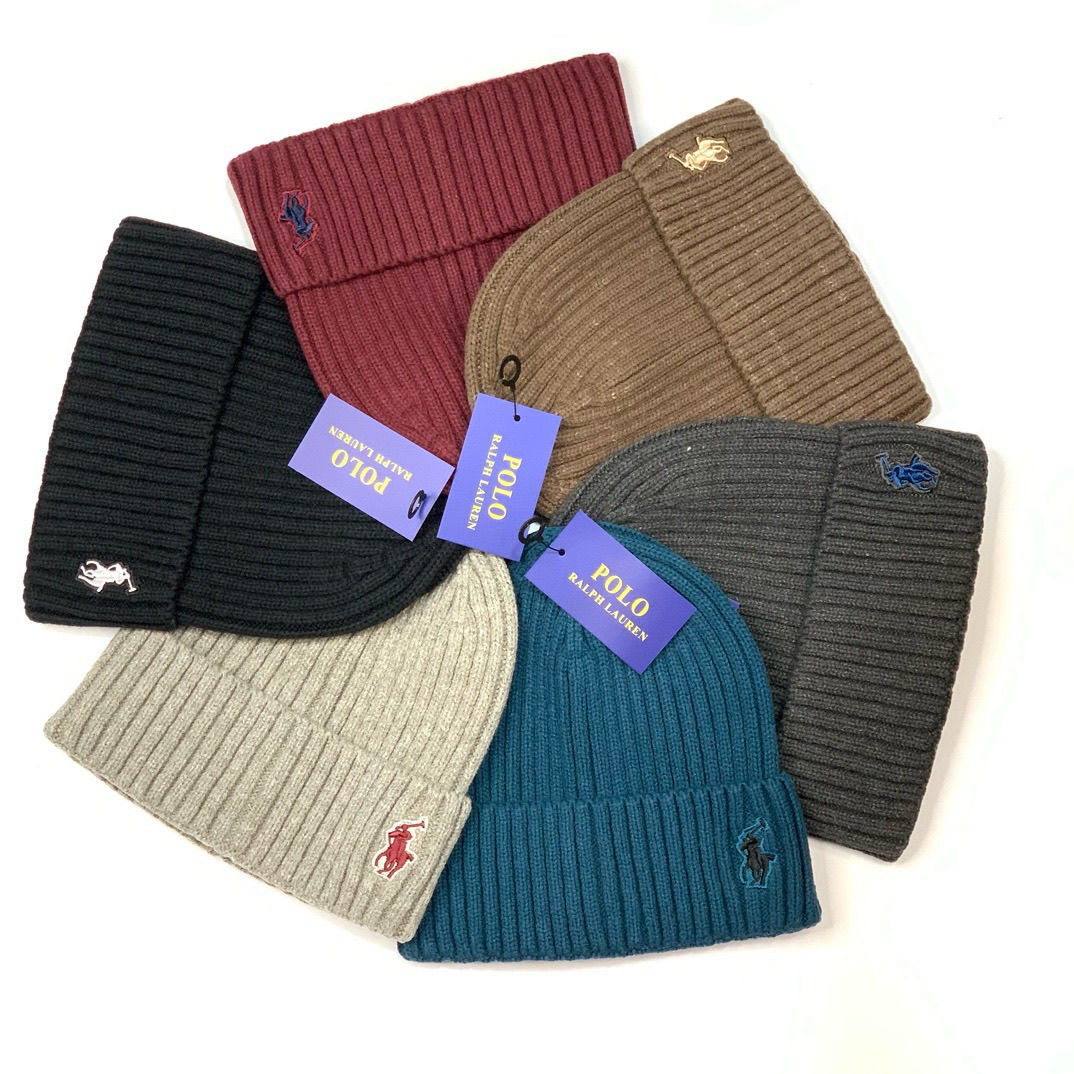 Street Fashion Labeling Letter Wool Hat Autumn And Winter Black Wild Knitted Cold Hat Men