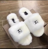 Fall/winter Letter Trend Fashion Wool Drag Casual Open Slippers