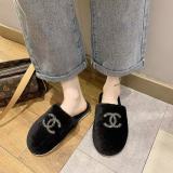 Fall/winter Letter Trend Fashion Wool Drag Casual Home Open Slippers