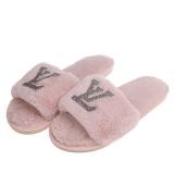 Fall/winter Letter Trend Fashion Wool Drag Casual Home Open Slippers