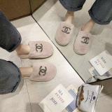 Fall/winter Letter Trend Fashion Wool Drag Casual Home Open Slippers