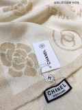 Women Winter Camellia Shawl with Gold Thread Cashmere Warmth Scarves