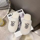 Fall/winter Letter Trend Fashion Wool Drag Casual Home Open Slippers