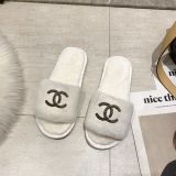 Fall/winter Letter Trend Fashion Wool Drag Casual Home Open Slippers