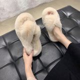 Fall/winter Letter Trend Fashion Wool Drag Casual Home Open Slippers