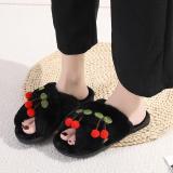 Fall/winter Letter Trend Fashion Wool Drag Casual Home Open Slippers